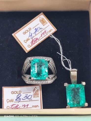 Dəstə daxildir: Üzük, Kulon, Ağ qızıl, 585 Əyar, 13 g lalafo.az -da Dəstə daxildir: Üzük, Kulon, Ağ qızıl, 585 Əyar, 13 g