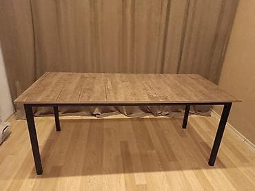 stullar islenmis: Masa – müasir minimalist dizayn - Üst lövhə: taxta fakturalı laminat — 3