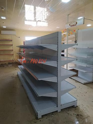 polkalar: Mağaza avadanlıqları - Orta keçid gondola rəfləri: metal — 1