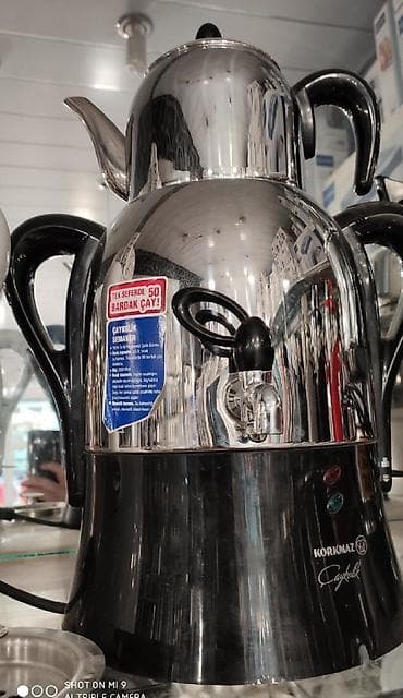 Samovar Elektrik samovar Korkmaz Türkiyə istehsali 50 bardak çay — 2
