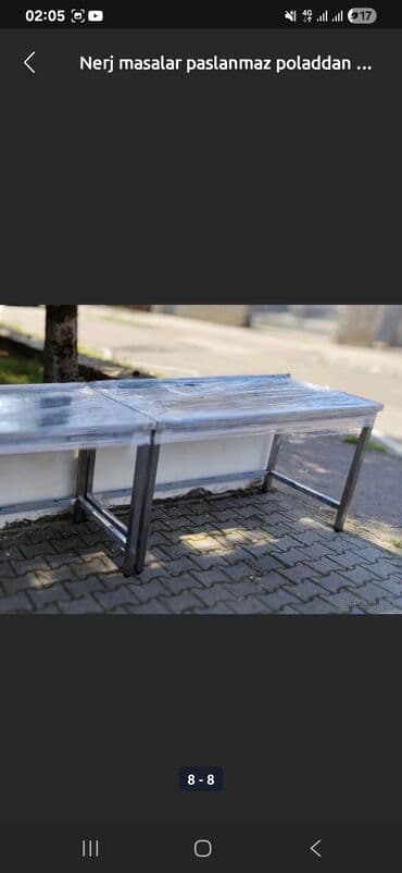 массажный стол: Новый, Нераскладной, Нержавейка, Прямоугольный стол — 2