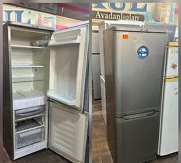 2 qapılı Indesit Soyuducu Satılır, rəng - Gümüşü
