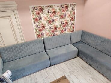 tutma: Угловой диван, Нераскладной, Велюровая ткань — 2