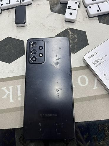 iphone 8 ekrani: Samsung Galaxy A52, rəng - Qara, Barmaq izi — 1