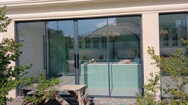 duskabin: Plastik qapi pencere izosistem cam palkon duskabina hebesebe cephe — 14