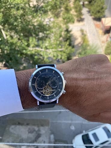 dini saat: Patek Philippe tərzində mexaniki qol saatı - Korpus: parlaq metal — 1
