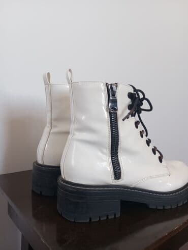 ağ rezin çəkmələr: Ölçü: 40, rəng - Ağ, İşlənmiş — 3