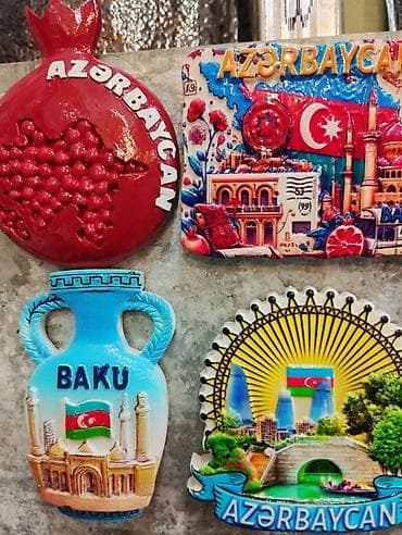 uz sekiller 2018: Milli suvenirlər. Maqnitlər. Təzə Ünvan AMAY ticarət mərkəzi ağ — 6