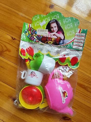 qara uzun don: Uşaq üçün plastik çay dəsti – “Flower Toys”, sifariş üçün zəng və ya — 2