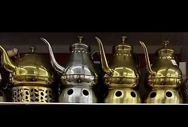 mis caydan: Məhsul: Mis/Metal samovar və çaydan dəsti - Klassik şərq üslubunda — 1