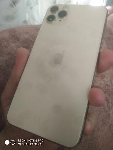apple airpod: IPhone 11 Pro Max, 64 GB, Matte Gold, Barmaq izi, Face ID — 3