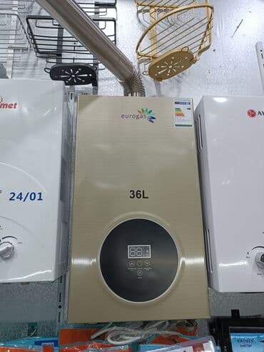 проточный водонагреватель: Пятиминутка Eurogaz, 36 л/мин., Новый — 1