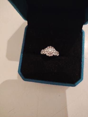 nisan uzukləri: Nişan, Üzük, Ağ qızıl, 750 Əyar, Brilyant — 3