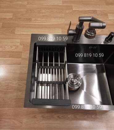 metbex moykasi: Yeni Kvadrat Mətbəx çanağı, Paslanmaz polad — 2