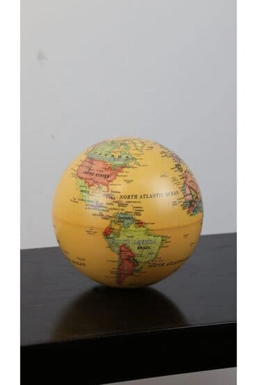 консоль: Masaüstü dekorativ qlobus – sferik forma, hamar parlaq səth. - — 3