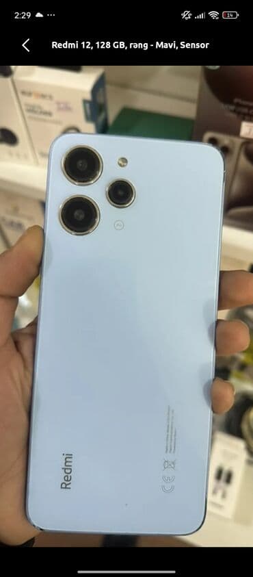 asus rog phone 6: Redmi 12, 128 GB, rəng - Mavi, Sensor — 1