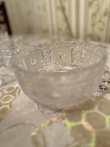 suse qab: Kristal içki dəsti Temiz Cexslovakiya Bagemasi Desti - Dəst tərkibi — 5