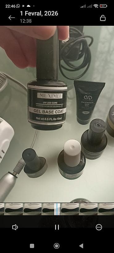 gəlin tacı: Dırnaq üçün gel lak, İşlənmiş — 9