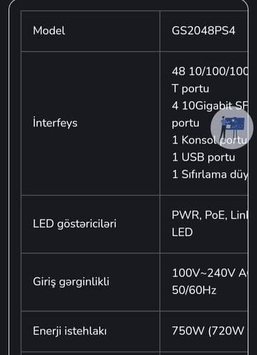 wi fi modem: 48 portluq POE Switch Cisco Catalyst 3750 v2 series. Yenidir. Istifadə — 8