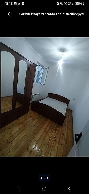 kirayə zabrat: 75 kv. m, 3 otaqlı, Kombi, Qaz, İşıq — 8