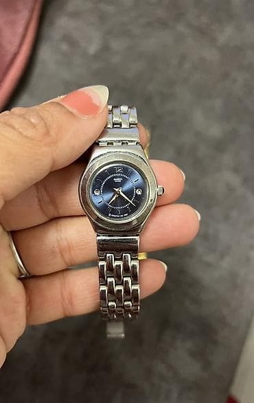 İşlənmiş, Qol saatı, Swatch, rəng - Gümüşü — 3