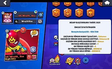 random hesab az: Brawl Stars hesabı – yüksək trophy və tam kolleksiya - Kupa yolu: 72 — 5
