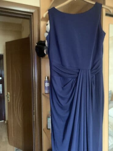 vecerni koynekler: Темно-синее платье вечернее в пол, размер м — 4