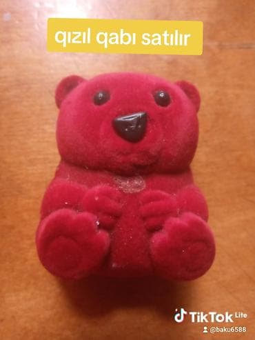 sandık: Qızıl/qayış üçün qab – oyuncağı xatırladan ayı fiqurlu model - — 1