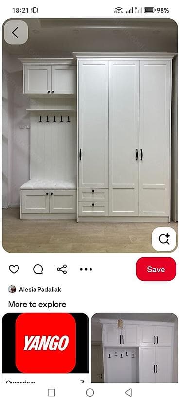 uşaq dolab: Mənzil girişi üçün müasir vestiyer-garderob dəsti - Dizayn — 5