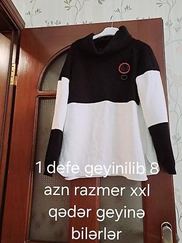 kisi godekce: Sviter, 2XL, rəng - Qara — 1