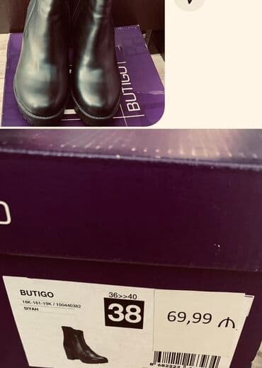 tangetka ayaqqabi modelleri: FLO, Ölçü: 38, rəng - Qara, Yeni — 2