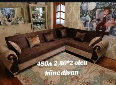 Спальные гарнитуры: Угловой диван, Новый, Раскладной, С подъемным механизмом, Ткань, Бесплатная доставка в черте города — 1