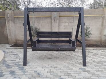 embawood mebelleri: Skamya-yelləncəl, Zontiksiz, Taxta — 3