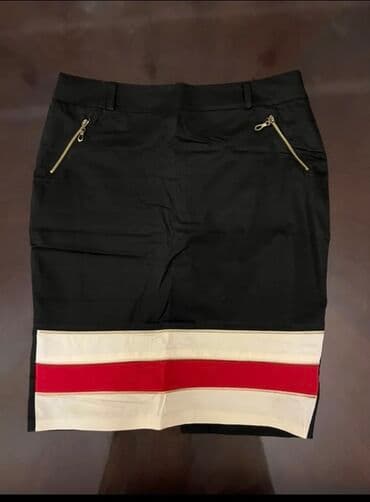 ağ qadın ətəkləri: Qara ətək. S/M razmerdi. Uzunluğu dizin üstündədi. Razrezi var. Real — 1