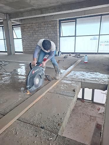 malyar isleri: Beton kəsmə xidməti Peşəkar avadanlıqla (STIHL benzinli kəsici, su — 6