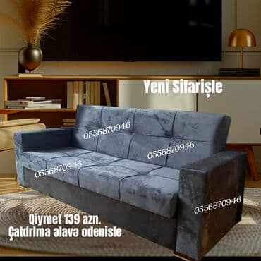 metbex şkafı: Divan, Qonaq otağı üçün, Vеlur parça, Bazalı, Açılan, Kitab — 1