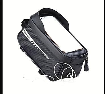 velosiped telefon tutacağı: Velosiped üçün ön üçbucaq/ram çantası – toxunma ekranlı telefon — 1