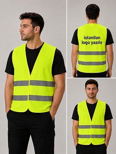 herbi geyim: 🚨 REFLEKTORLU TƏHLÜKƏSİZLİK JİLETİ 🚨 ✔️ Gecə və gündüz yüksək — 1