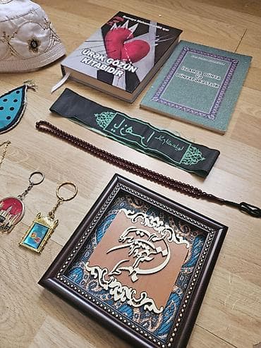 İslam temalı aksesuar və dekor dəsti birlikde 9 m.inşaatçılar