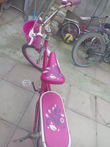 Uşaq velosipedləri: Uşaq velosipedi – qızlar üçün, ölçü təxminən 16” - Rəng: çəhrayı-ağ — 3