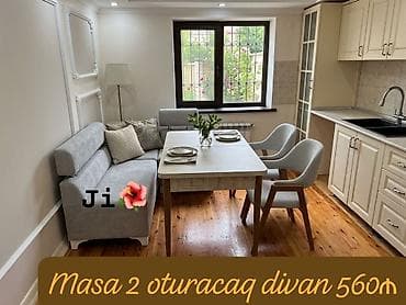 🇹🇷Turkiye istehsali. ✅Metbex masa desti Masa 2 oturacaq divan Masa