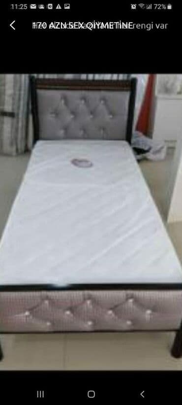 темир краватлар: Новый, Односпальная кровать, Без подьемного механизма, С матрасом, Без выдвижных ящиков, Германия — 19