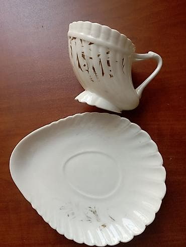 cay: Çay dəsti, rəng - Ağ, 1 nəfərlik — 4