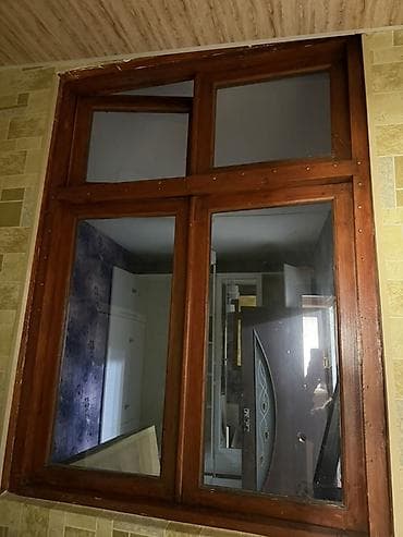 Taxta pəncərə dəsti - Material: möhkəm taxta karkas - Konstruksiya: 4