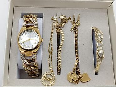 apple smart saat: *🔥8 Marta özəl hədiyyəlik saat dəsti* ▪️ Michael Kors Dəst ▪️3 -Qolbağ — 4