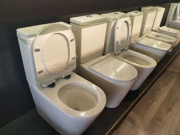 unitaz ikinci əl: Ağ rəngli unitazlar dəsti, müasir hamam otaqları üçün uyğundur. Hər — 2