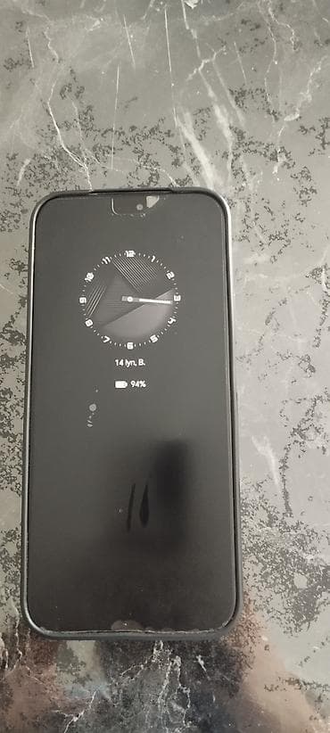 telefon honor: Smartfon – qara rəng, böyük tam ekranlı displey və ön hissədə — 1