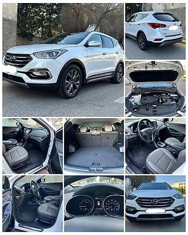 Hyundai Santa Fe – ağ rəngli, tam ölçülü şəhər-krossoveri. Əsas lalafo.az -da Hyundai Santa Fe – ağ rəngli, tam ölçülü şəhər-krossoveri. Əsas