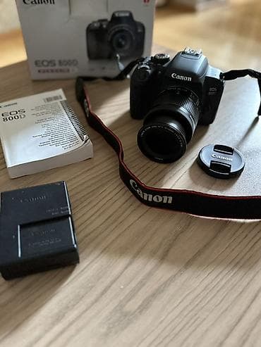 canon çanta: Canon EOS 800D (EF-S 18-55mm f/4-5.6 IS STM Kit) - 24.2 MP APS-C — 4