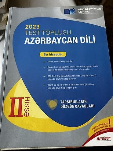 sensolite nova test: Məhsul: 2023 “Test Toplusu – Azərbaycan dili”, II hissə — 1